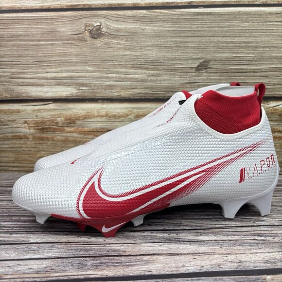 Size 12.5 Nike Vapor Edge Pro 360 White/Red Football Cleats AO8277-102 main image 7